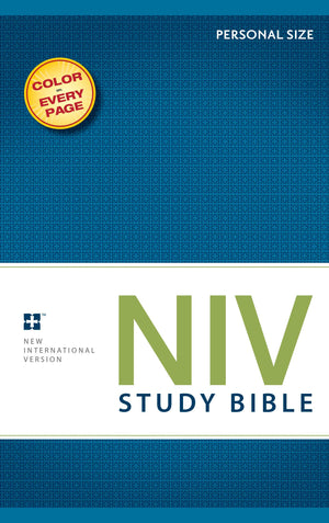 NIV Study Bible, Personal Size, Paperback, Red Letter Edition,Used