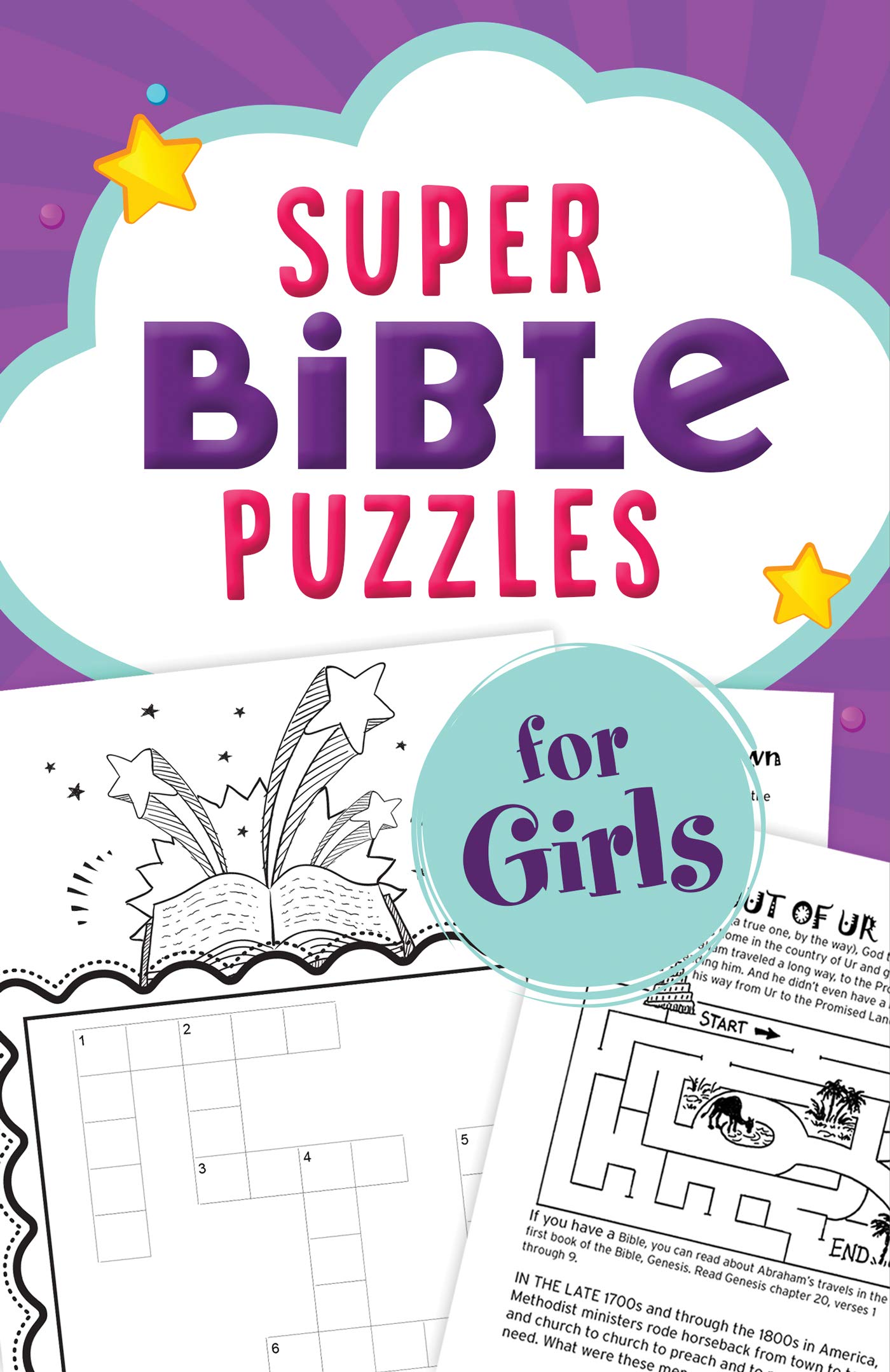 Super Bible Puzzles for Girls,Used