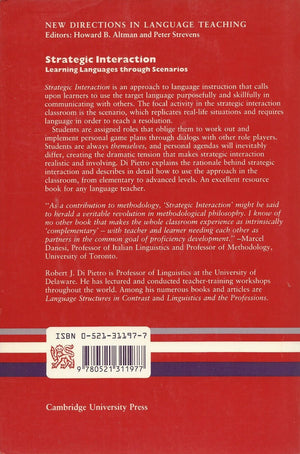 Strategic Interaction: Learning Languages through Scenarios (Cambridge Language Teaching Library),Used