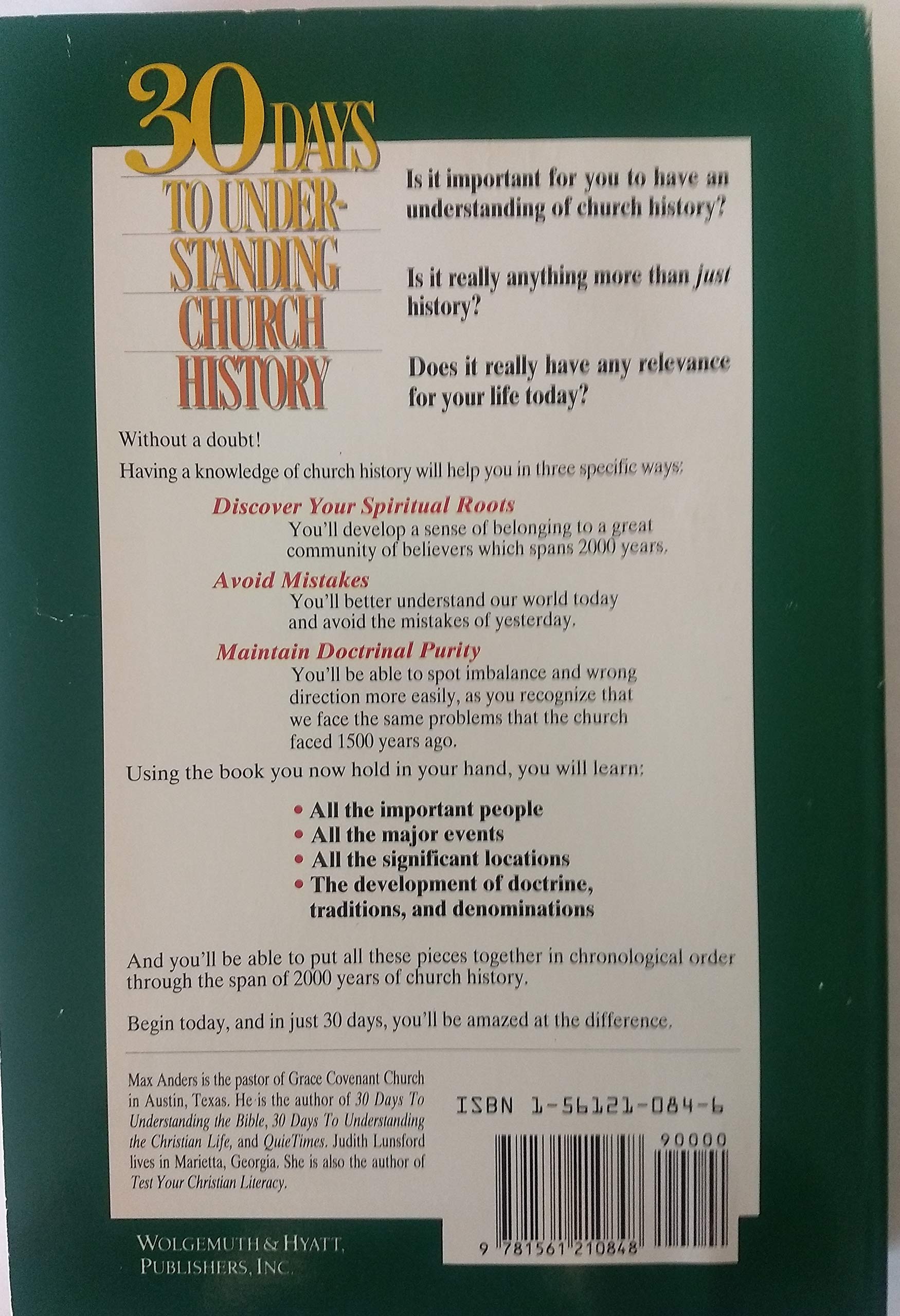 30 Days To Understanding Church History