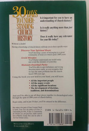 30 Days To Understanding Church History