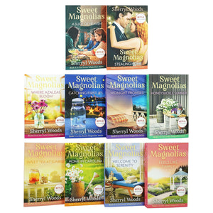The Sweet Magnolias Series Books 1  10 Collection Set by Sherryl Woods NETFLIX (Stealing Home, Slice of Heaven, Feels Like Fami