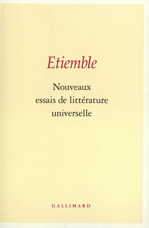 Nouveaux essais de littrature universelle,Used