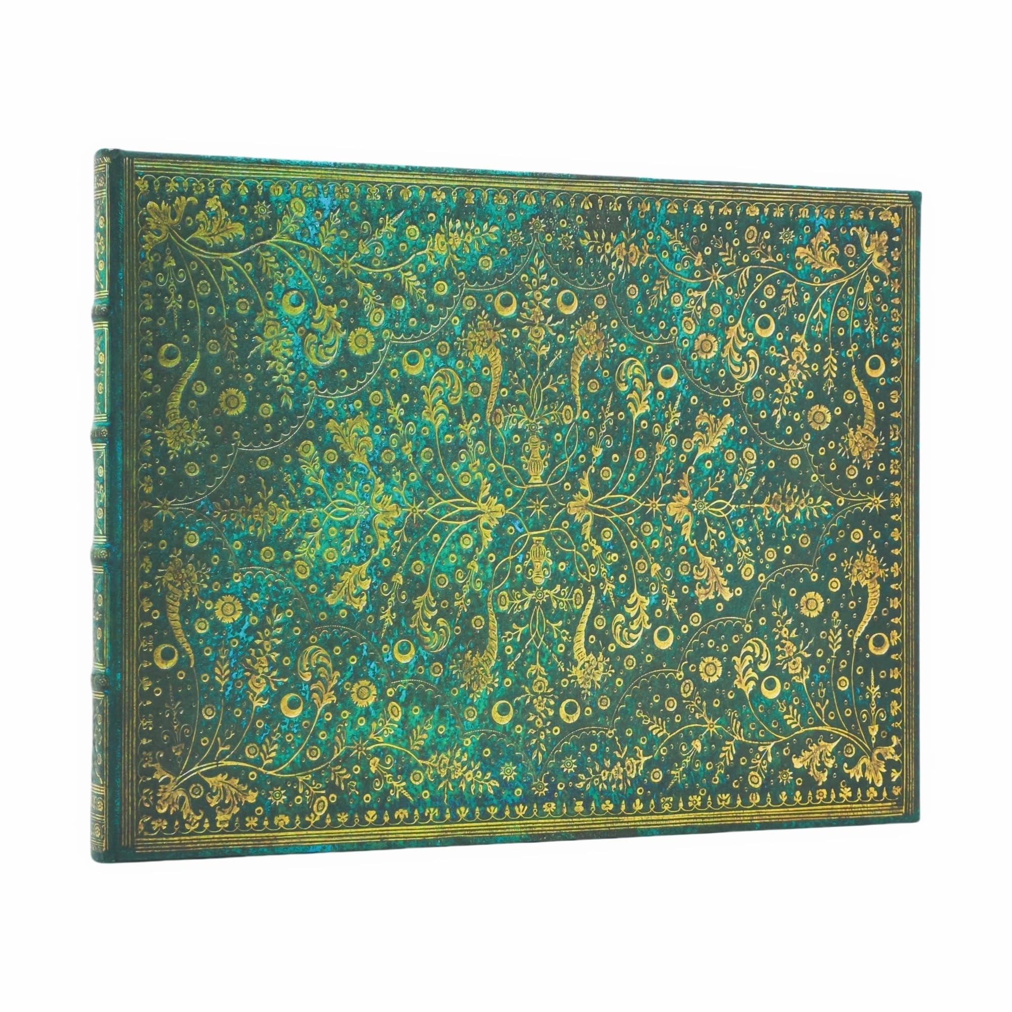 Emerald Flower Guest Book Unlined Hardcover Guest Book, 144Pg, 120Gsm, MarshS Library By Paperblanks (NatureS Grace)