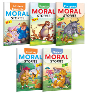 All Time Favourite, Popular, Evergreen, Inspiring And Magical Moral Stories : Kids Story Book, Educational Tales For Kids, Story Book Collection For Kids | Combo Of 5 Story Books