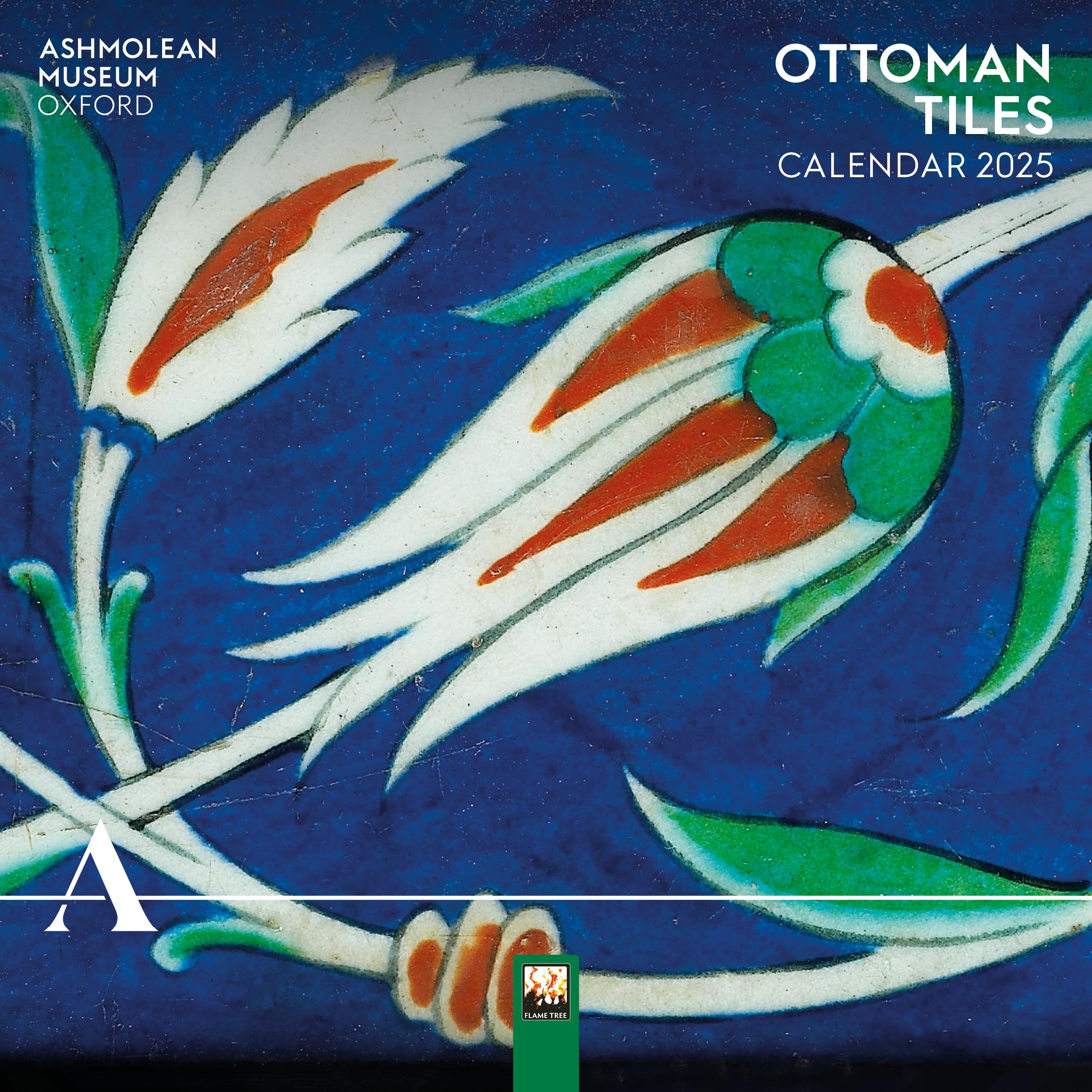 Ashmolean: Ottoman Tiles Mini Wall Calendar 2025 (Art Calendar),New