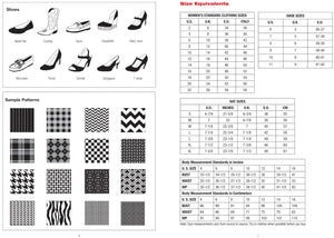 Essentials Fashion Sketchbook (366 Figure Templates to create your own designs!) Fashion Sketchpad,Used