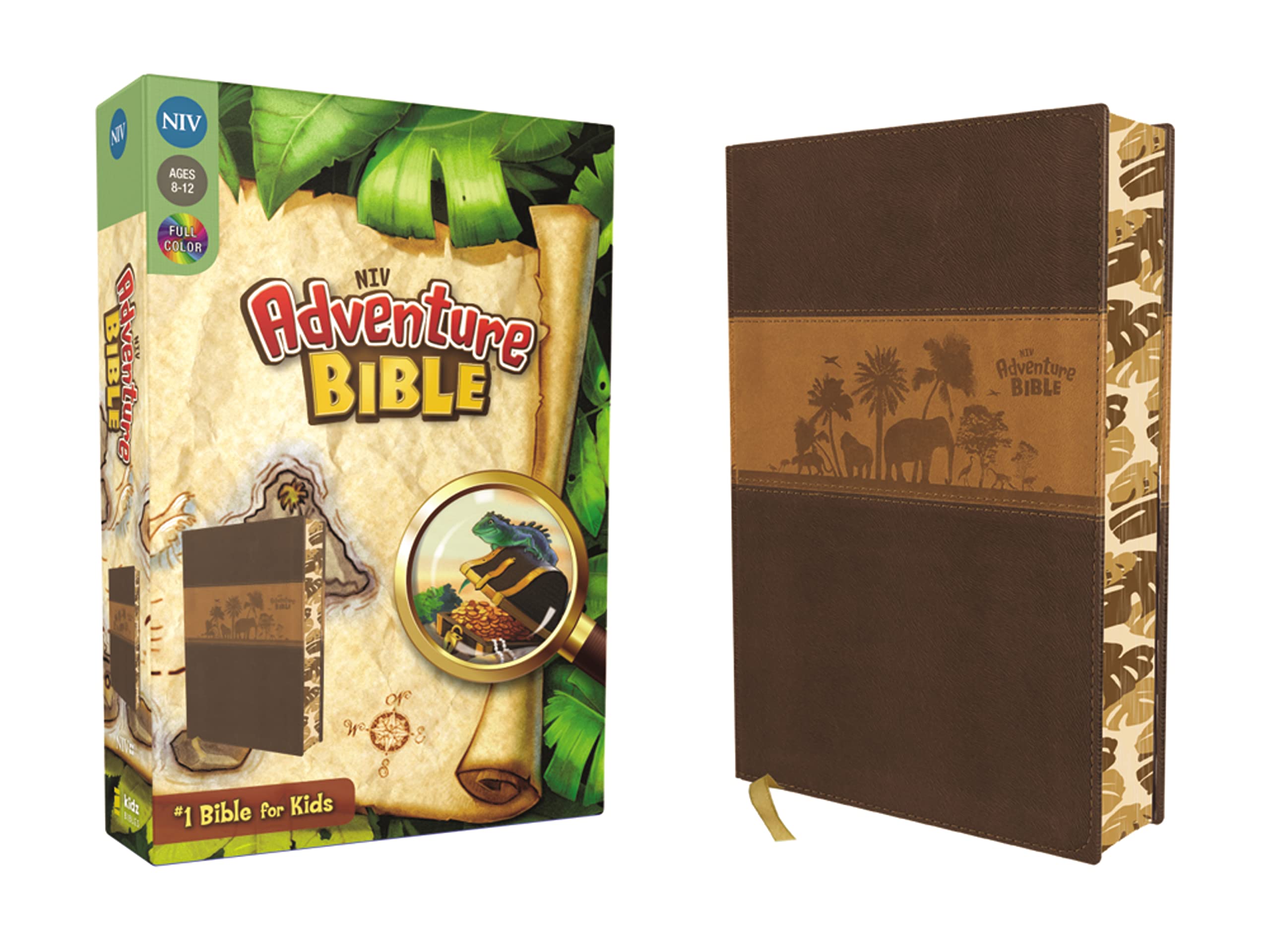 Niv, Adventure Bible, Leathersoft, Brown, Full Color