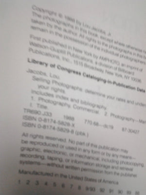 Selling Photographs,Used