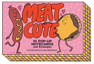 Chronicle Books Meat Cute  10 PopUp Notecards And Envelopes