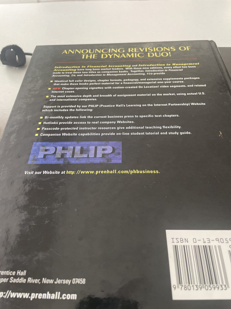 Introduction to Financial Accounting (7th Edition),Used