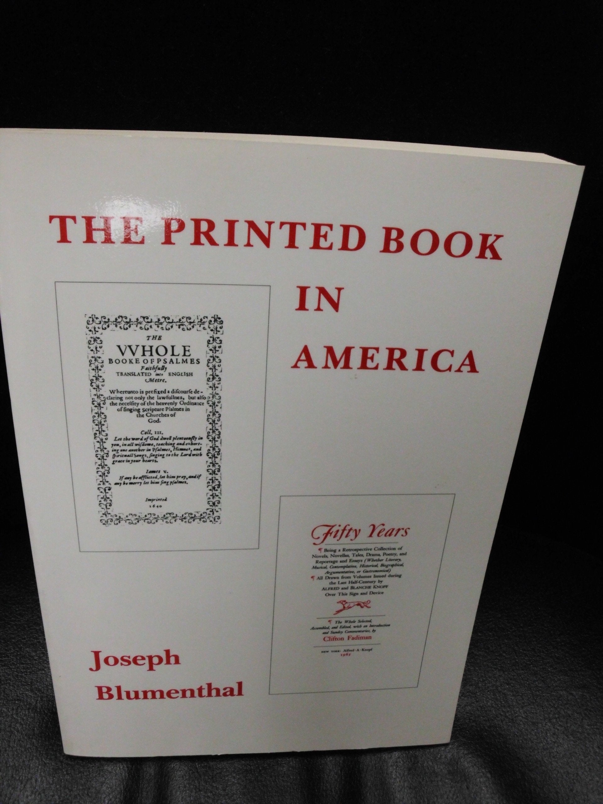 The Printed Book in America,Used