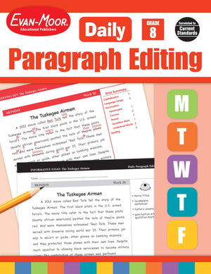 Daily Paragraph Editing, Grade 8 Teacher Edition,Used