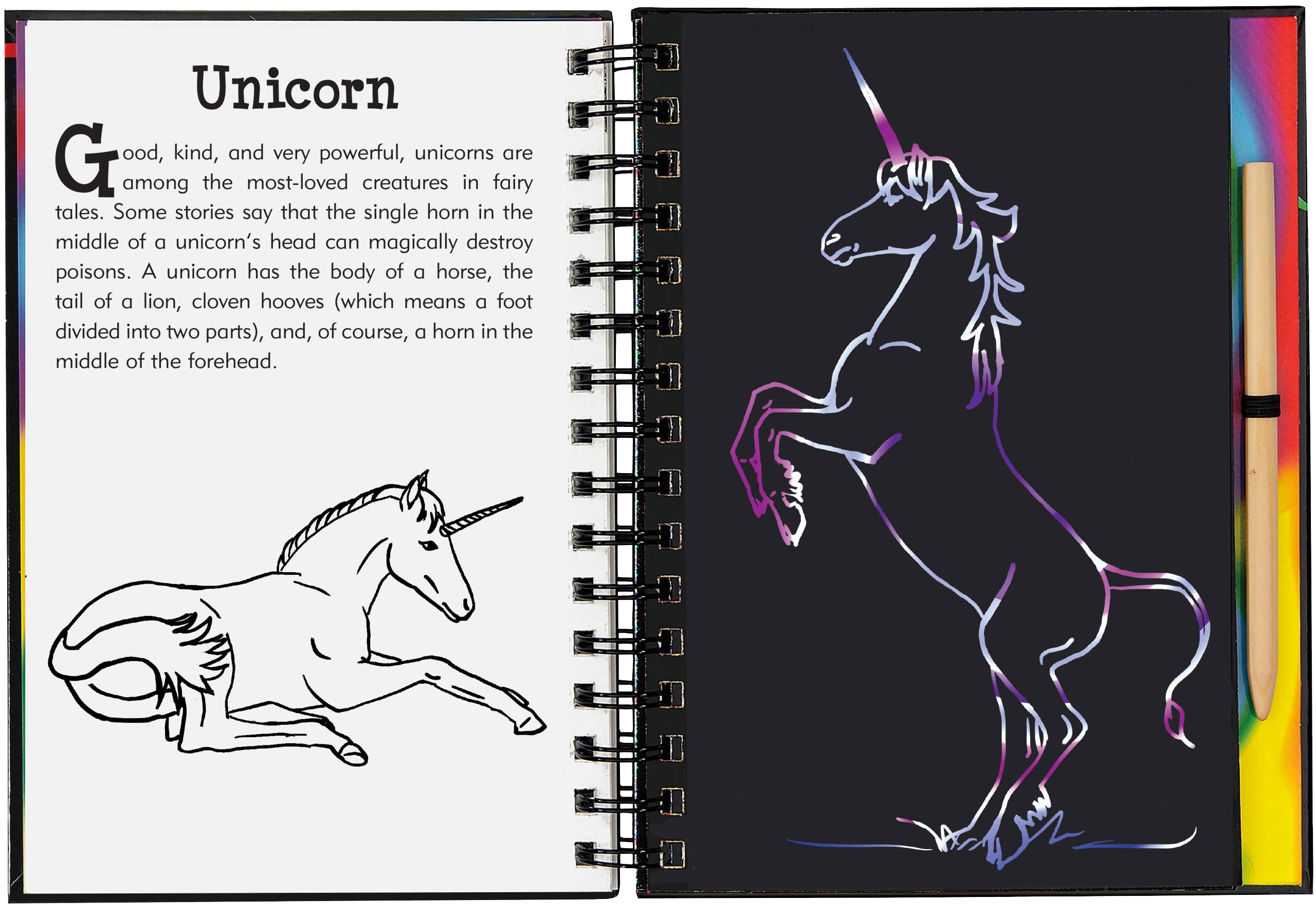 Scratch & Sketch Dragons & Mythical Creatures (Trace Along),Used