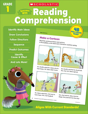 Scholastic Success with Reading Comprehension Grade 1 Workbook (Scholastic, Grade 1),New