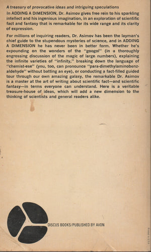 Adding a Dimension: A Scintillating, Mindopening Excursion Through the Realms of Science,Used