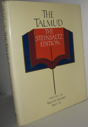 The Talmud, Vol. 9: Tractate Ketubot, Part 3, Steinsaltz Editon (English And Hebrew Edition)-new,New