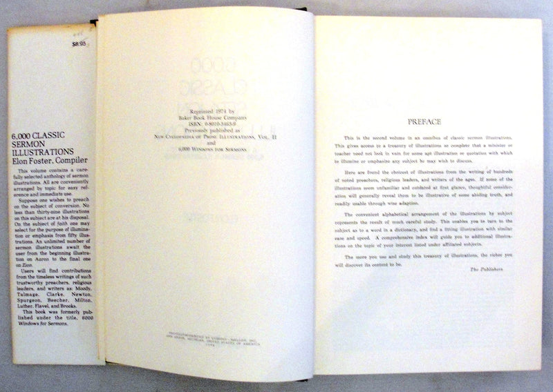 6,000 classic sermon illustrations;: A companion volume to 6,000 sermon illustrations,Used