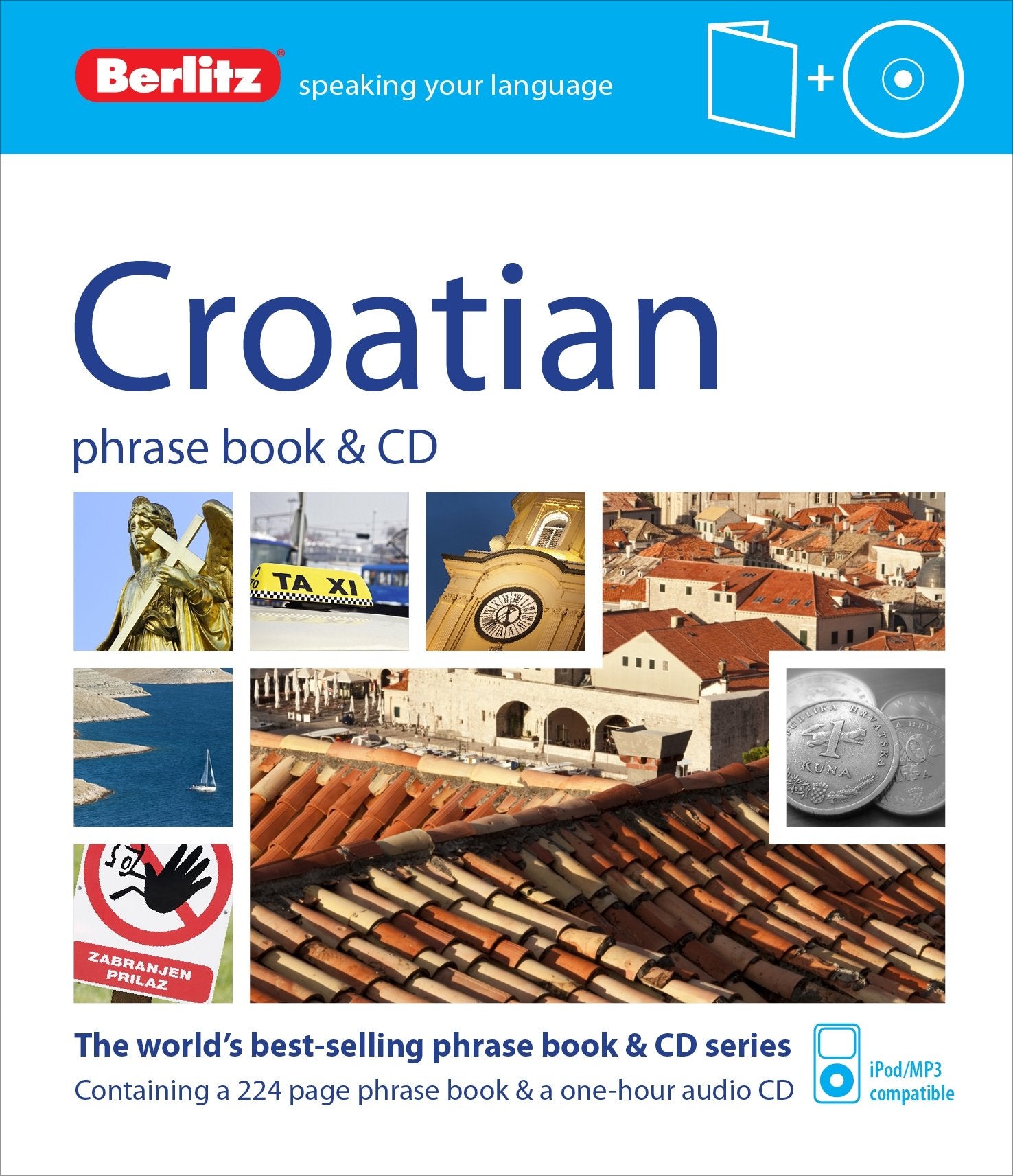 Berlitz Croatian Phrase Book & CD,Used