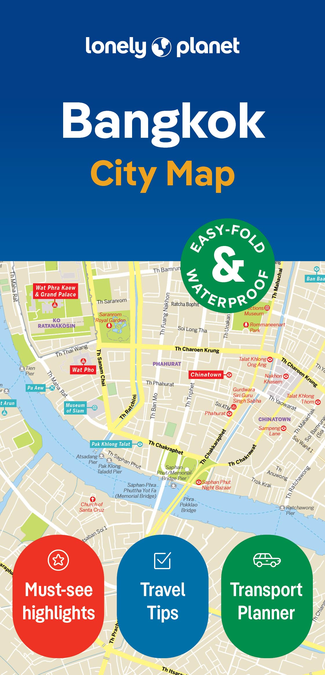 Lonely Planet Bangkok City Map,New