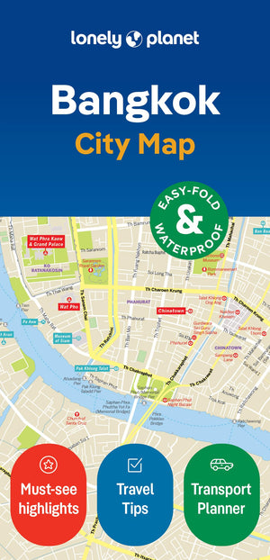 Lonely Planet Bangkok City Map,New