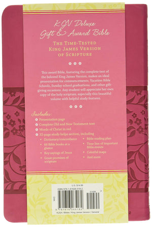 Kjv Deluxe Gift & Award Bible (Dicarta Pink) (King James Bible)