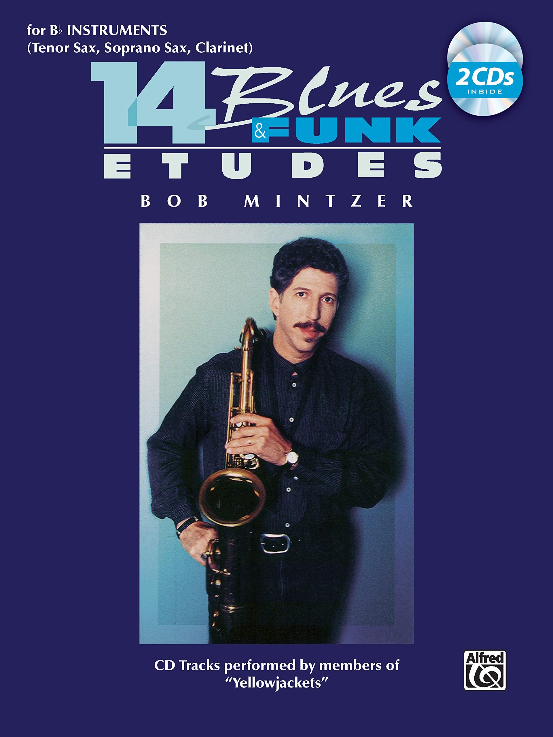 14 Blues & Funk Etudes: Bflat Instrument (Tenor Sax, Soprano Sax, Clarinet), Book & 2 Cds,Used
