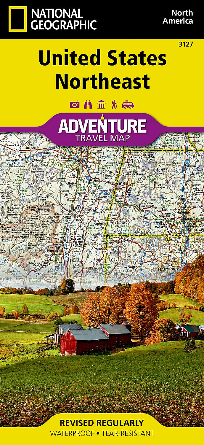 United States, Northeast Map (National Geographic Adventure Map, 3127),New