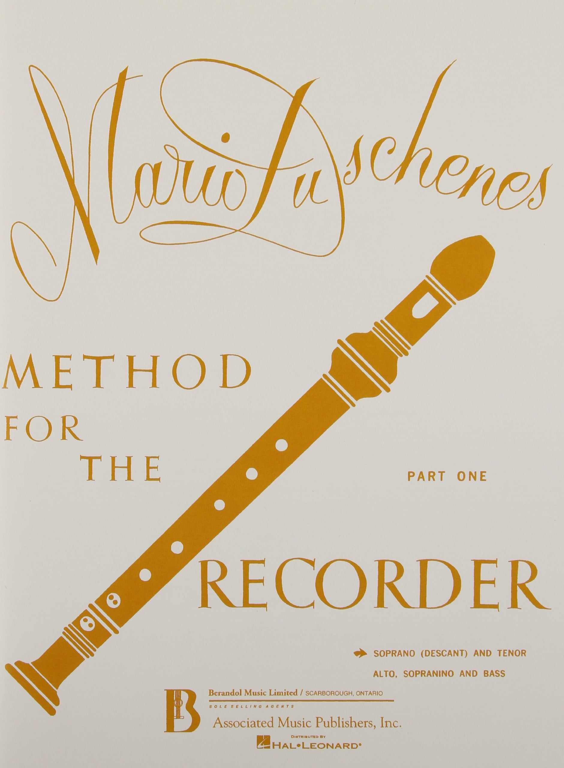 Method For The Recorder: Soprano And Tenor, Part 1,New