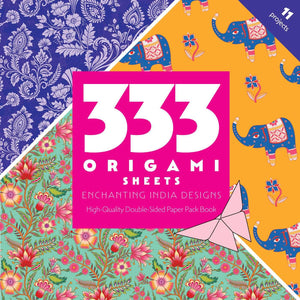333 Origami Sheets Enchanting India Designs: HighQuality DoubleSided Paper Pack Book