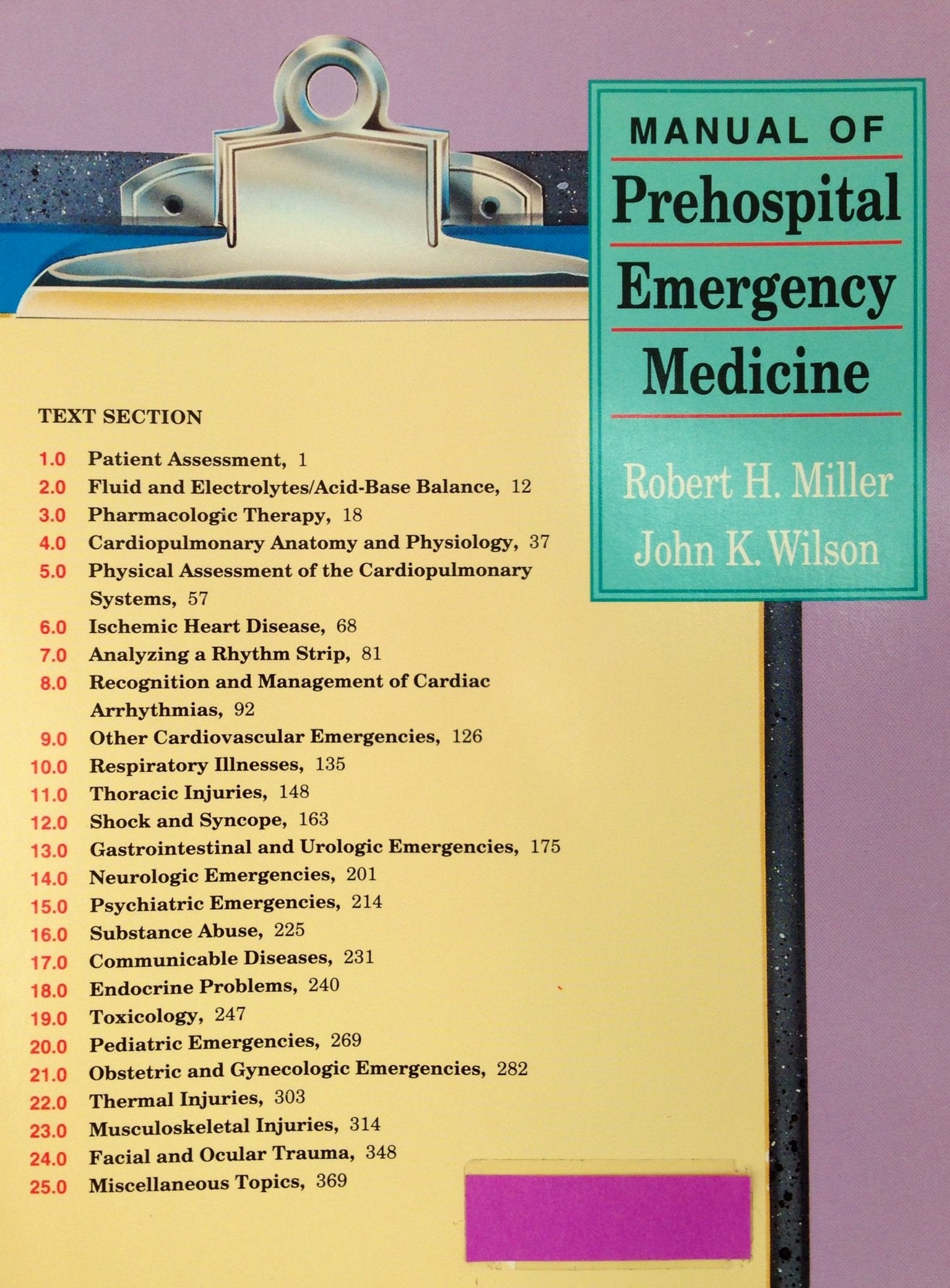 Manual of Prehospital Emergency Medicine,Used