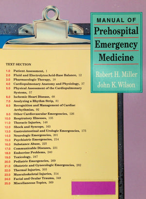 Manual of Prehospital Emergency Medicine,Used