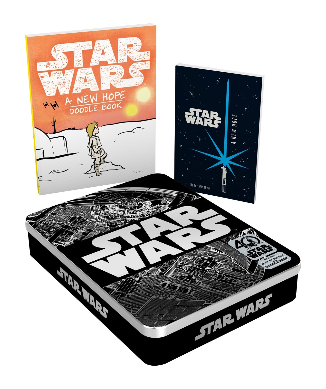 Star Wars 40th Anniversary Tin: Includes Book of the Film and Doodle Book,Used