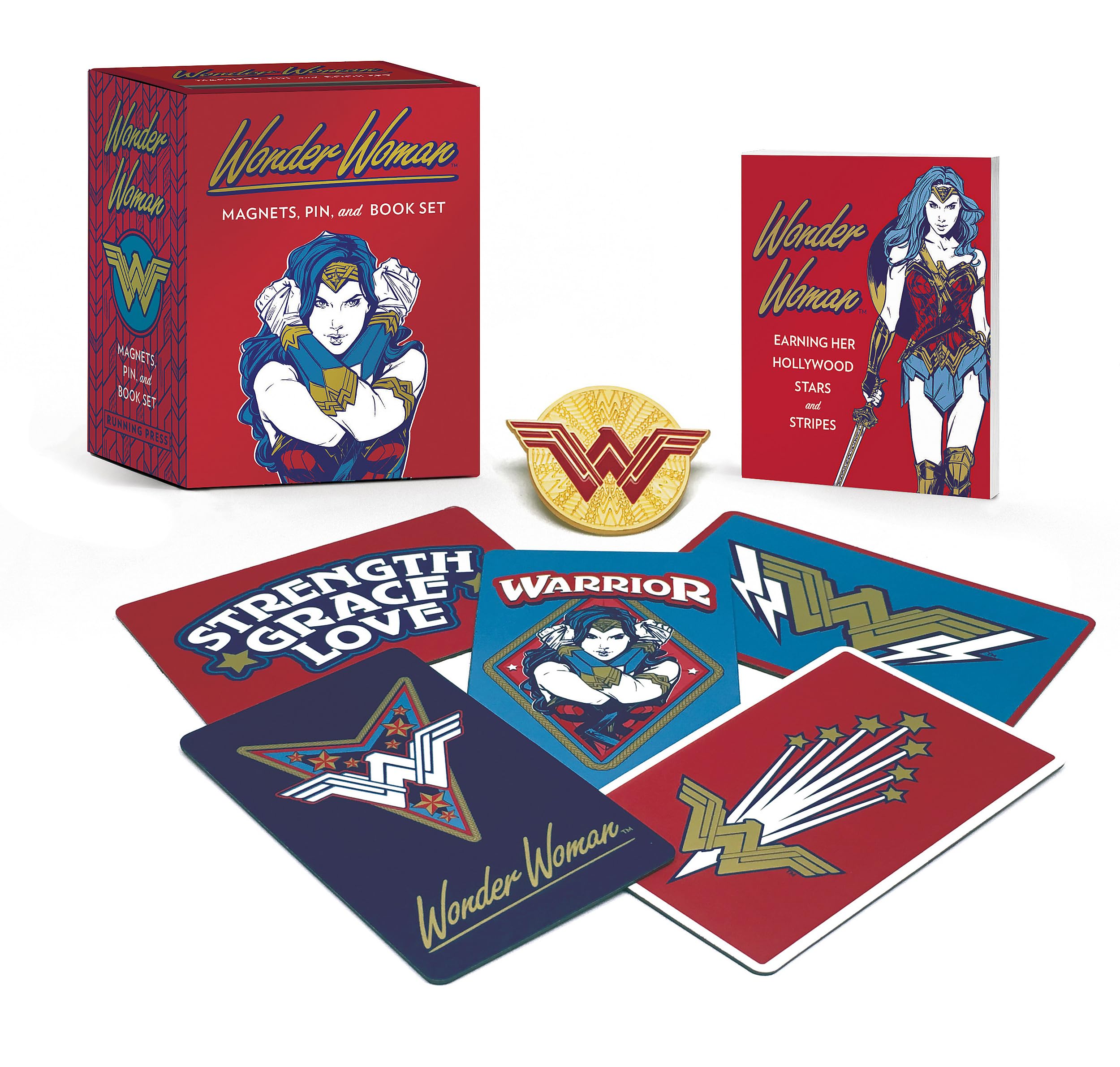 Wonder Woman: Magnets, Pin, And Book Set (Rp Minis)