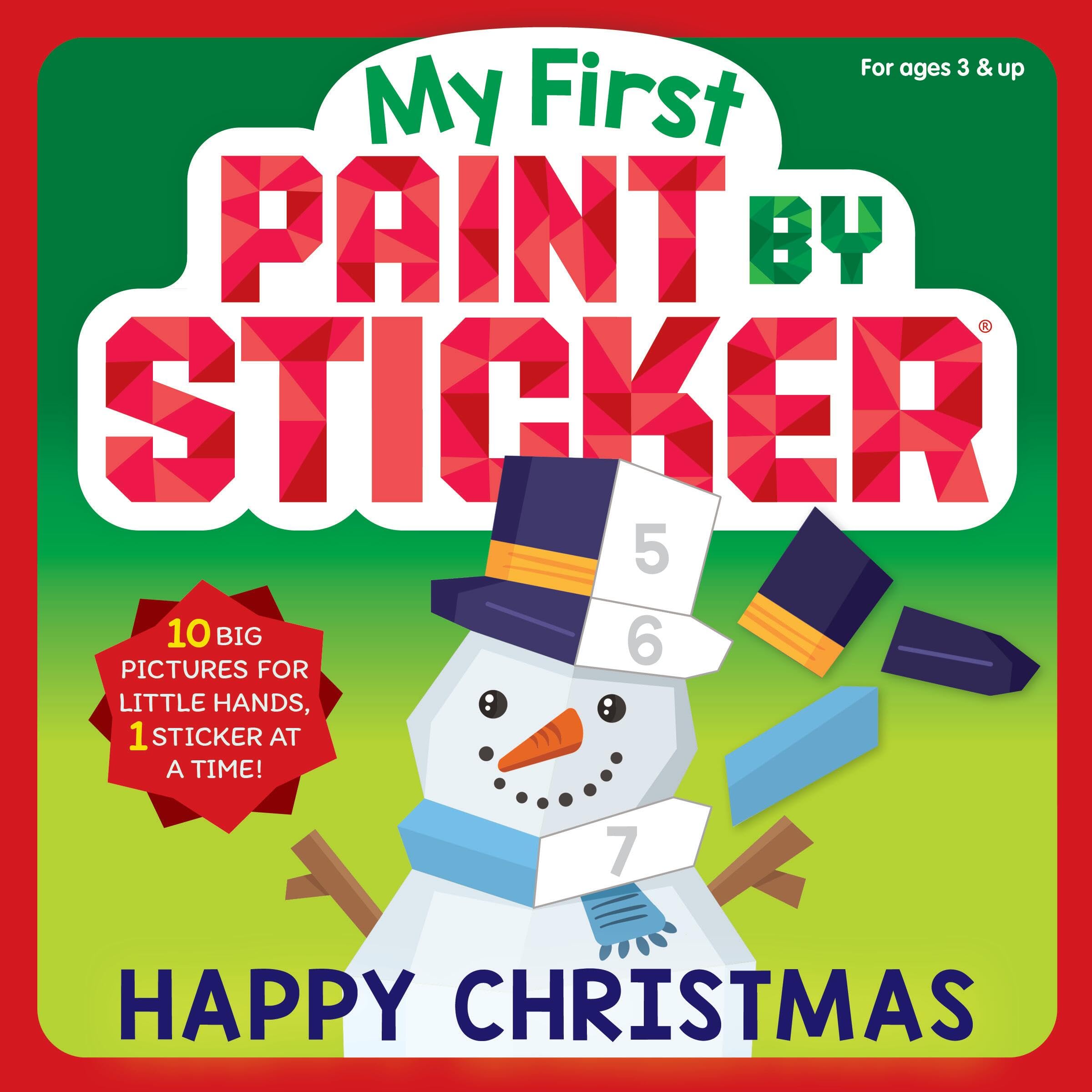 My 1St Paint By Sticker Happy Christmas
