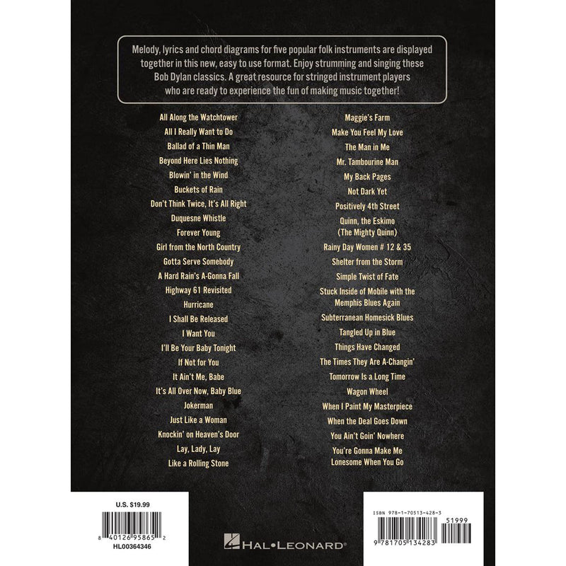 Bob Dylan  Strum Together: 47 Songs With Lyrics, Melody Lines, And Chord Frames For Standard Ukulele, Baritone Ukulele, Guitar,