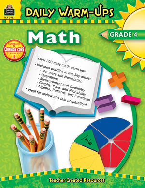 Daily WarmUps: Math, Grade 4: Math, Grade 4,New