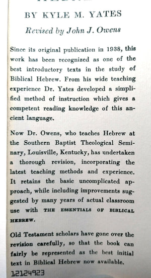 Beginners Grammar Of The Greek New Testament,Used