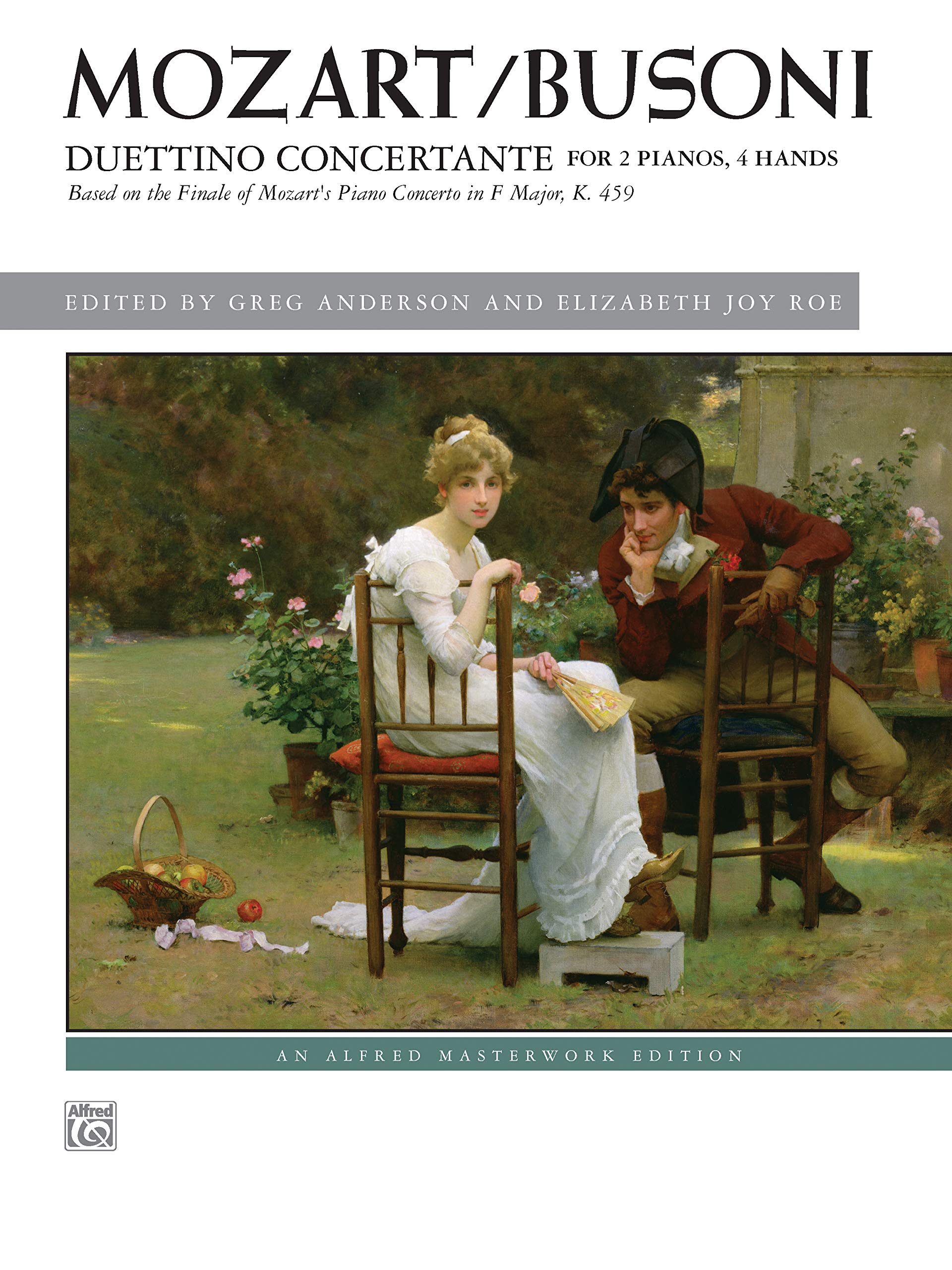 Duettino concertante: Based on the Finale of Mozart's Piano Concerto in F Major, K. 459 (Alfred Masterwork Edition),Used