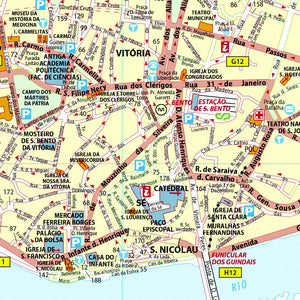 Porto  Michelin City Plan 85: City Plans (Michelin City Plans),Used