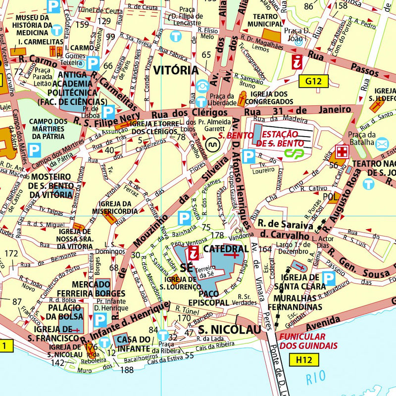Porto  Michelin City Plan 85: City Plans (Michelin City Plans),Used
