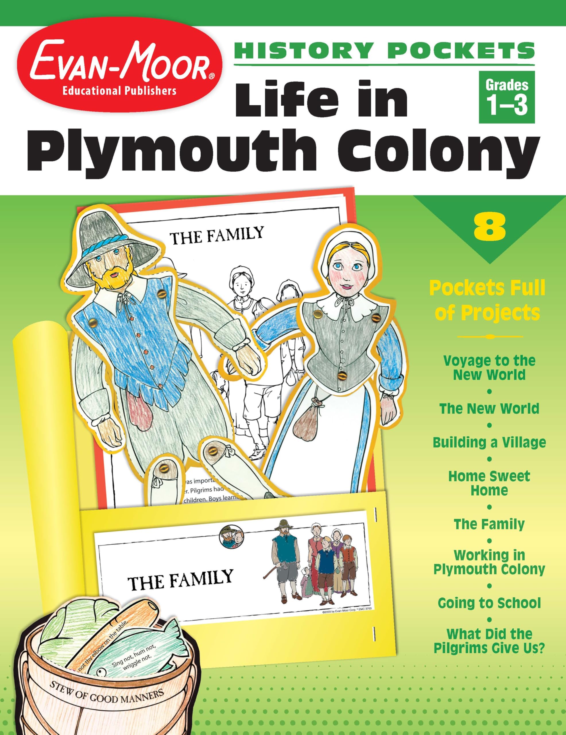 History Pockets: Life in Plymouth Colony, Grades 13,New