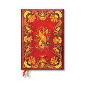 Paperblanks | 2026 Fiammetta | Fiammetta | 12Month Planner | Midi | Horizontal | Elastic Band | 160 Pg | 100 Gsm