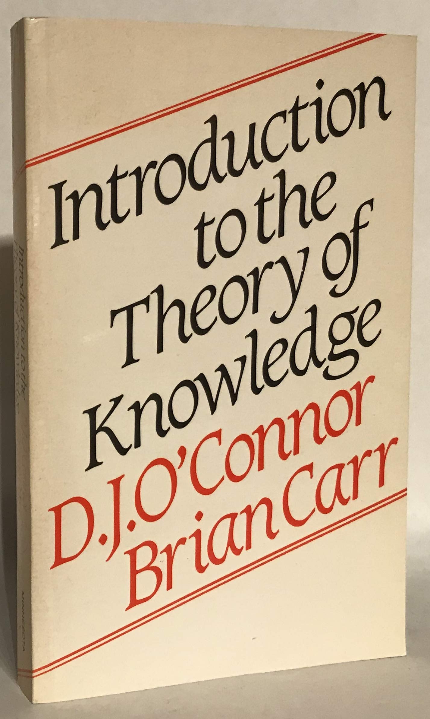 Introduction to the Theory of Knowledge.,Used