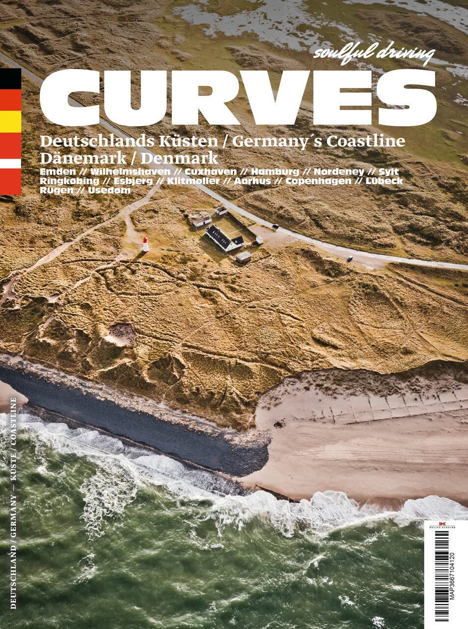 Curves: Germany's Coastline  Denmark (English and German Edition),Used