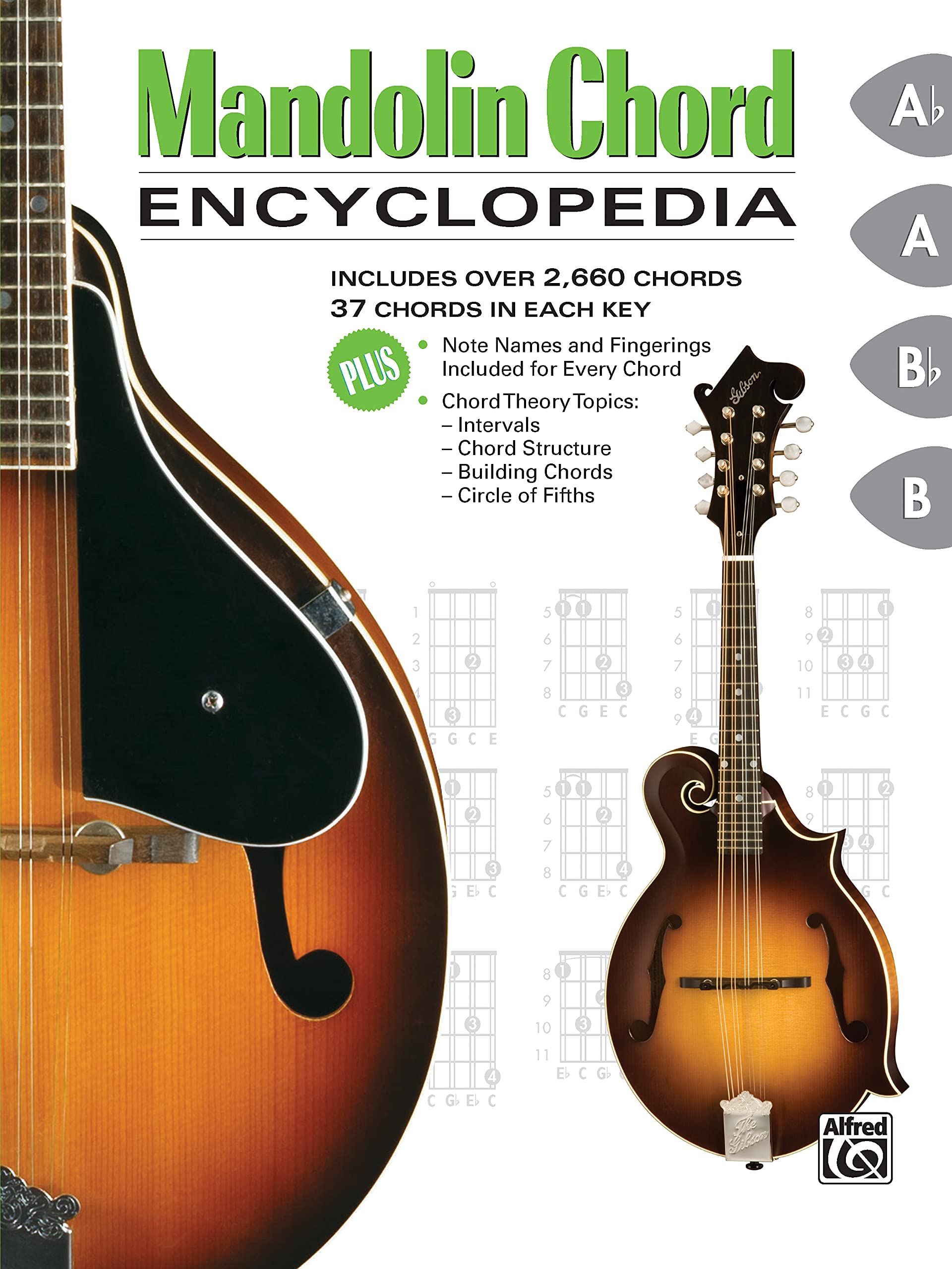 Mandolin Chord Encyclopedia: Includes Over 2,660 Chords, 37 Chords in Each Key,Used