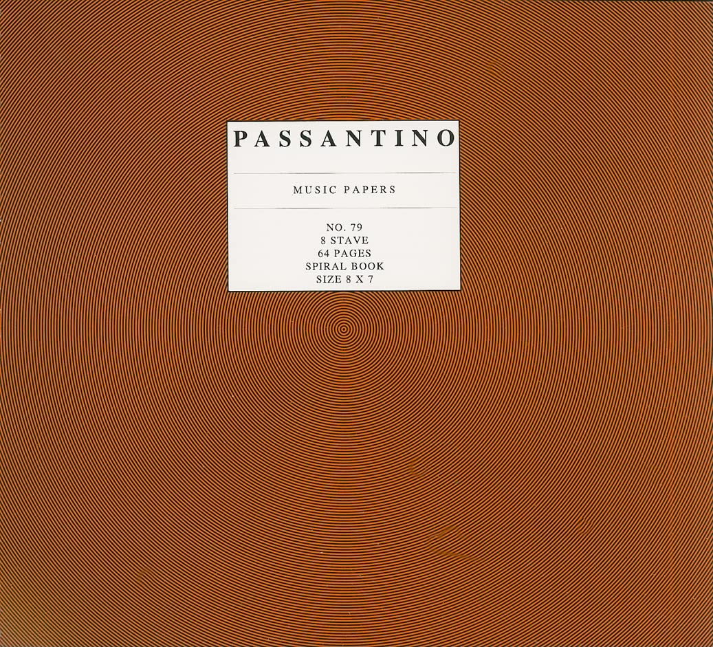 79. Spiral Book 8stave: Passantino Manuscript Paper (Passantino Music Papers),Used