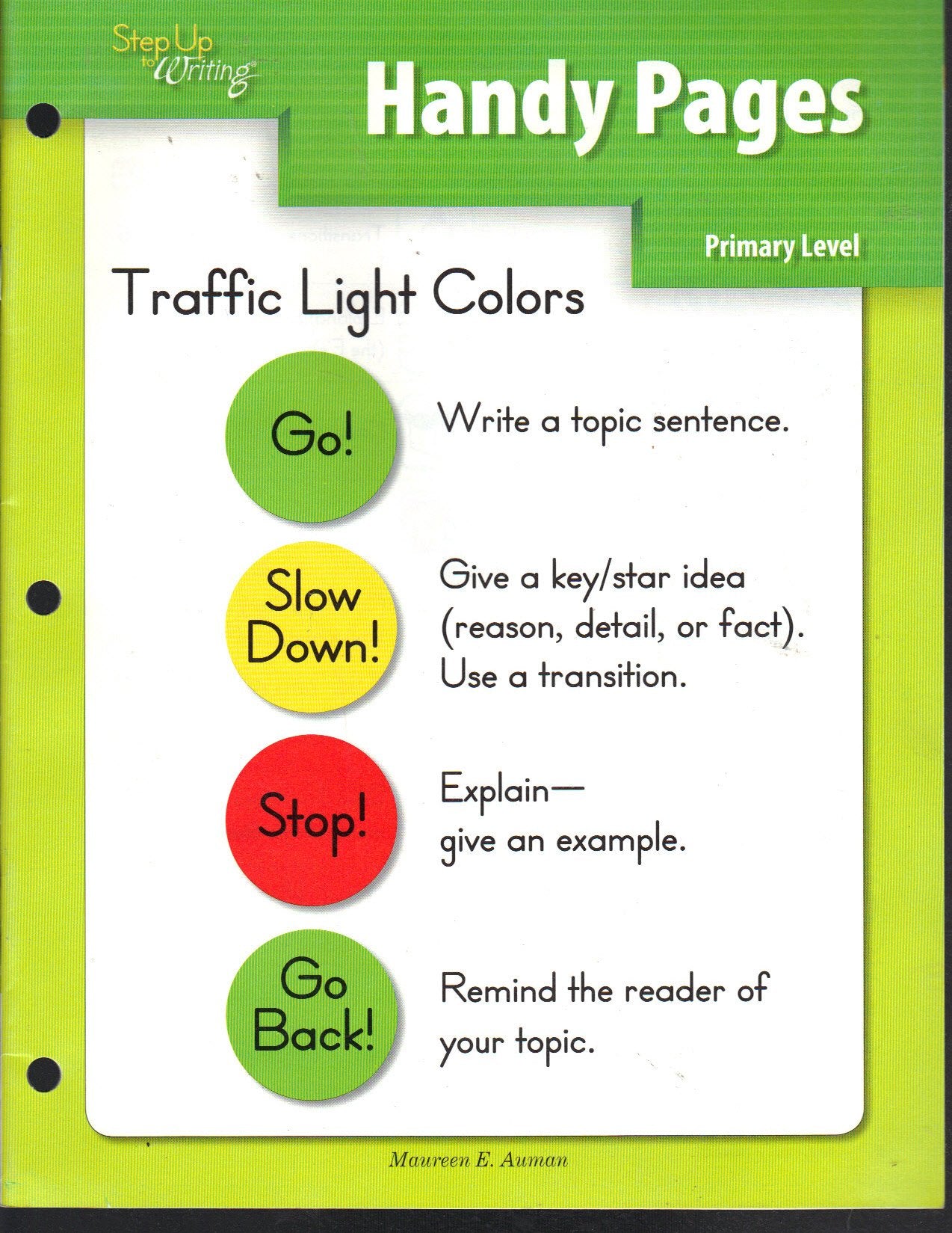 Step Up to Writing Handy Pages Primary Level,Used
