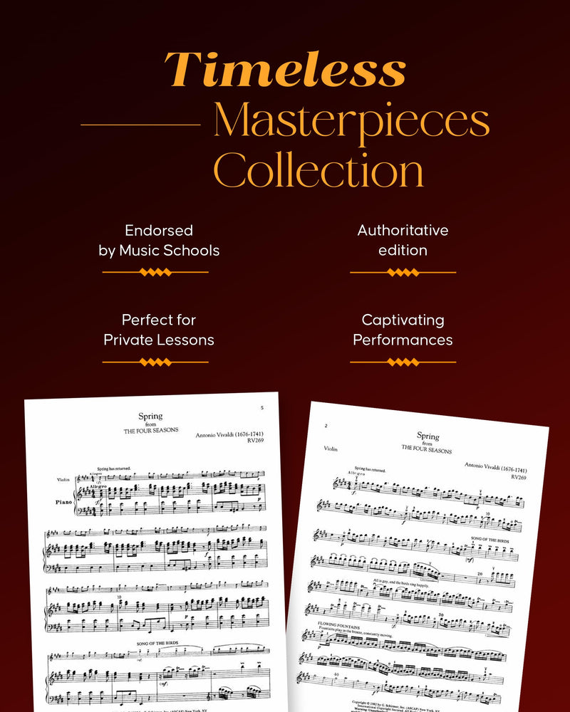 Antonio Vivaldi  The Four Seasons, Complete Four Concertos for Violin and Orchestra with Piano Reduction: Schirmer Library of C,New