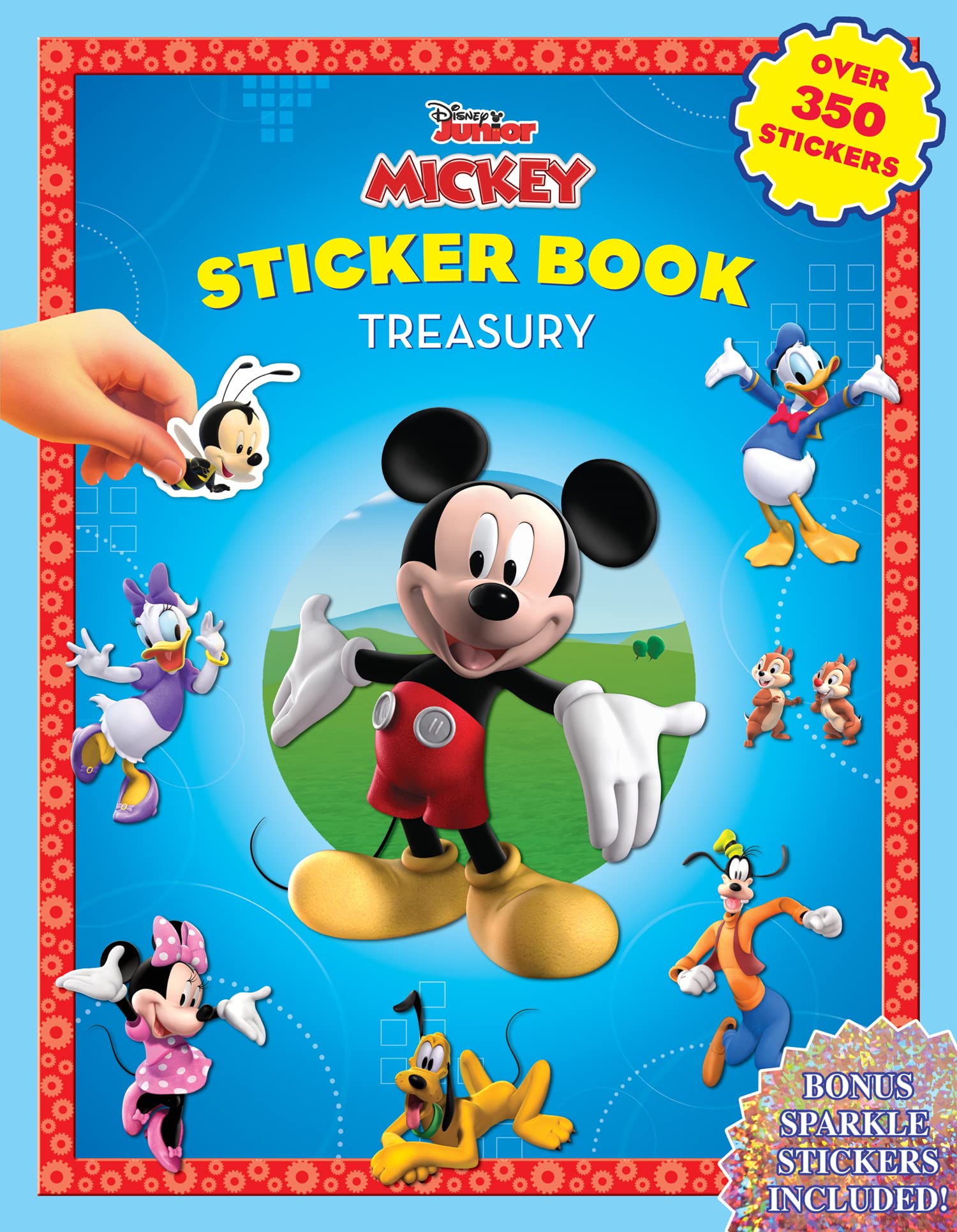 Disney Mickey Mouse Clubhouse Sticker Book Treasury  Activity Books For Kids, 350 Reusable Stickers, 96 Pages Of Fun